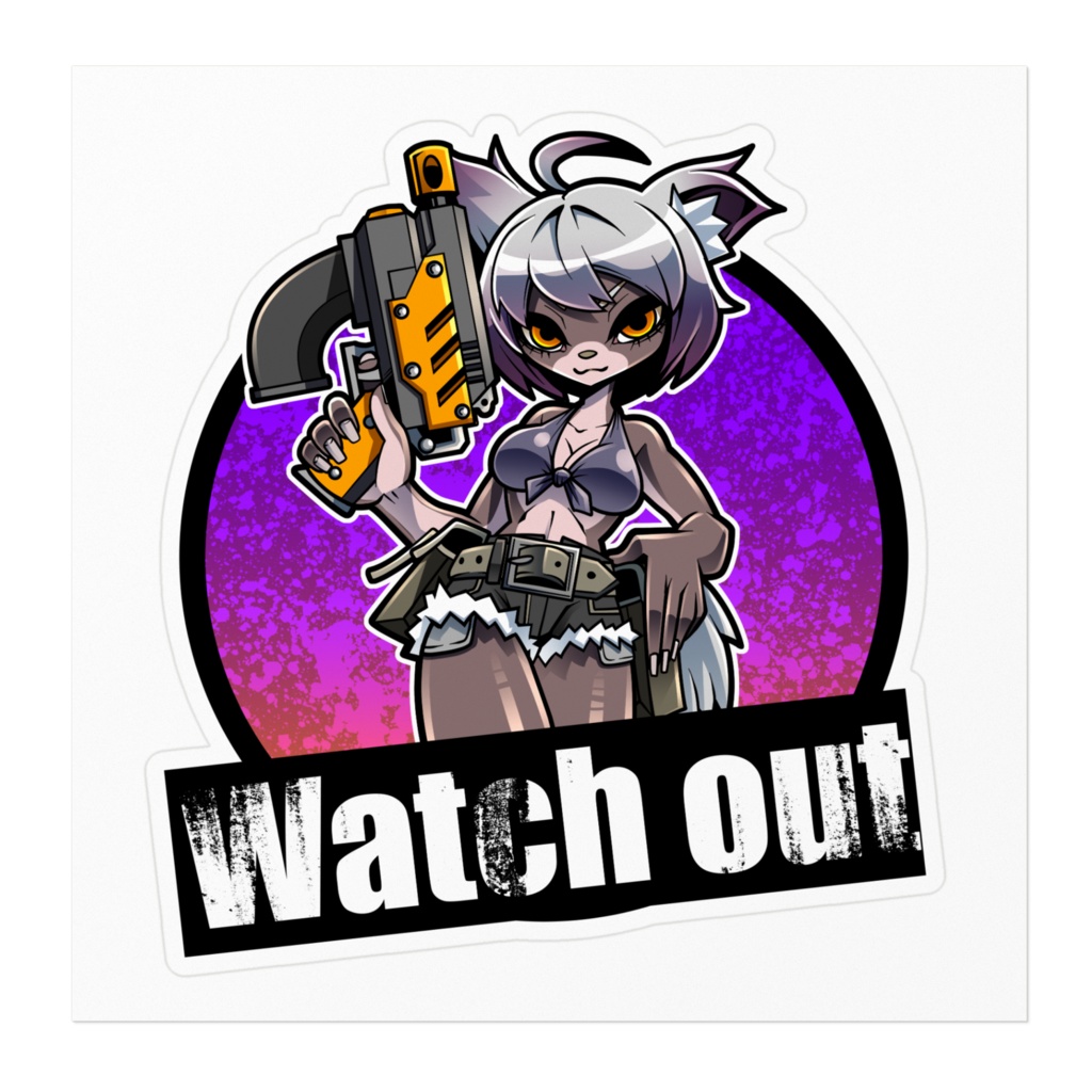 Watch out ステッカー