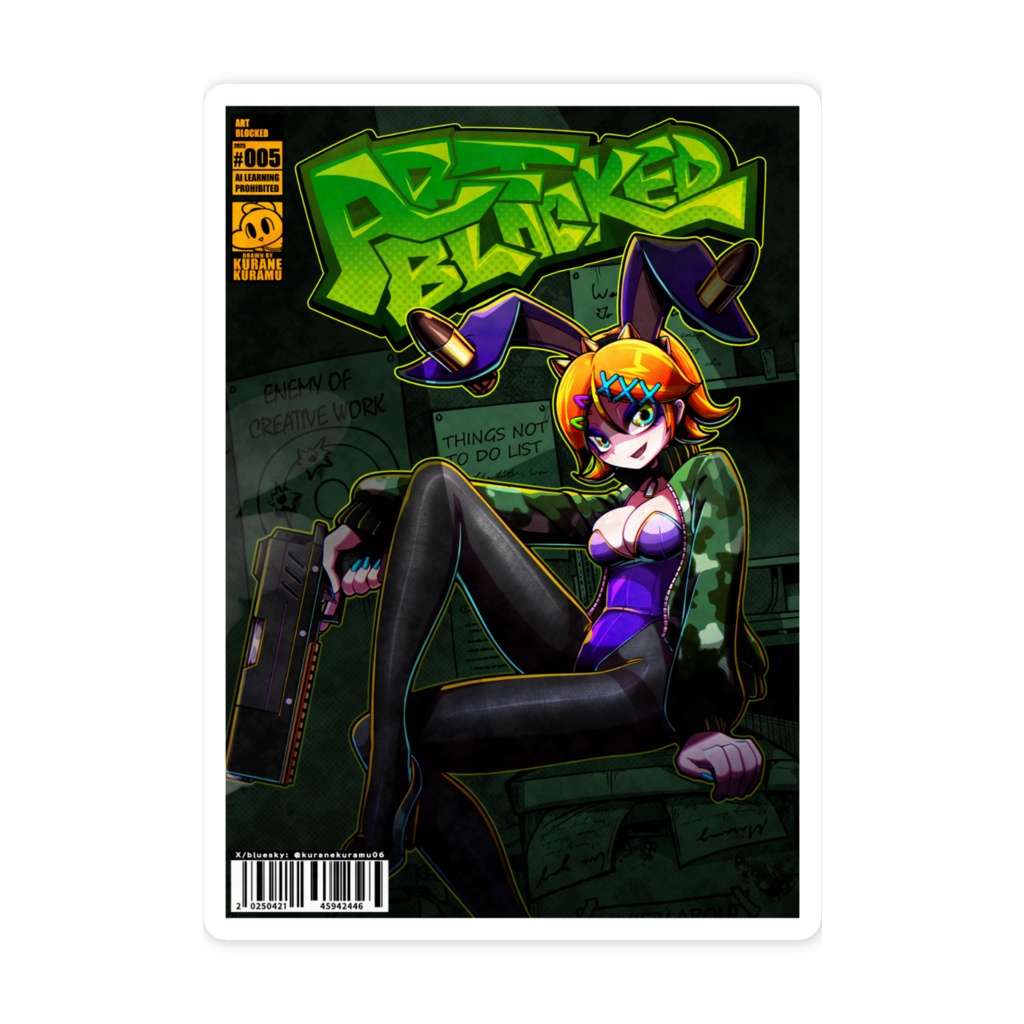 ARTBLOCKED スマホステッカー