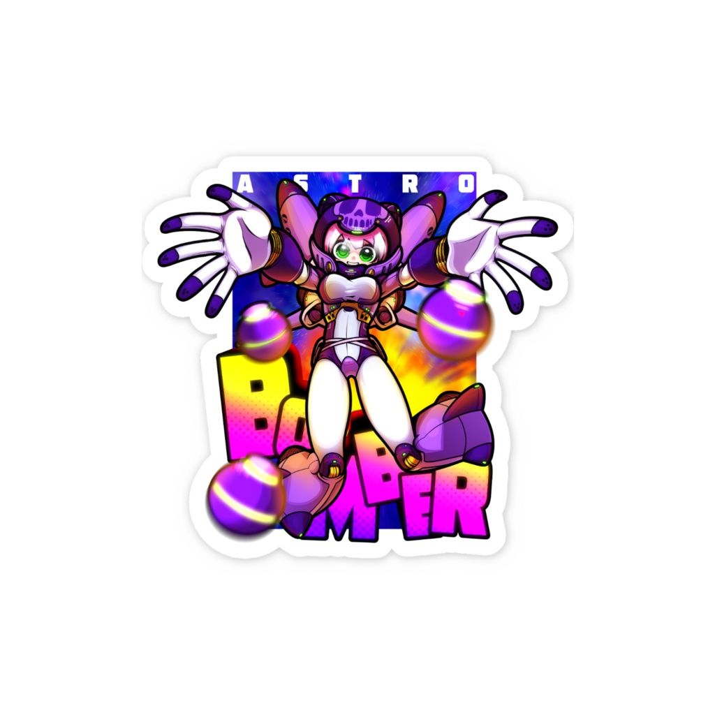 ASTRO BOMBER スマホステッカー