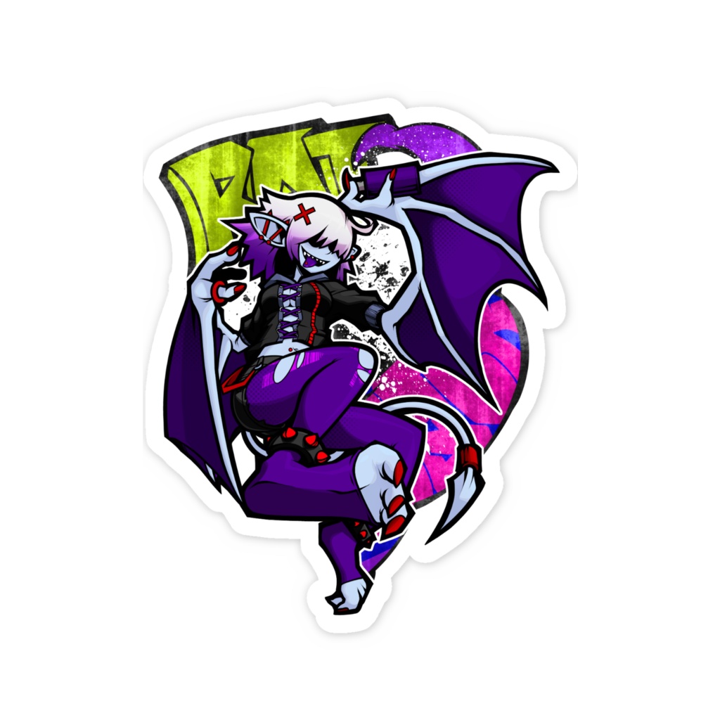 BAT LACQUER スマホステッカー