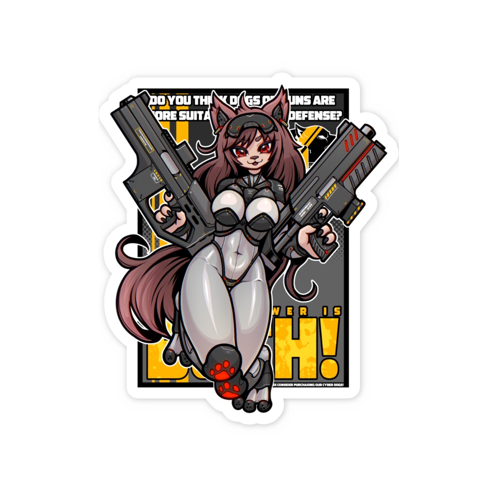 SECURITY DOG スマホステッカー