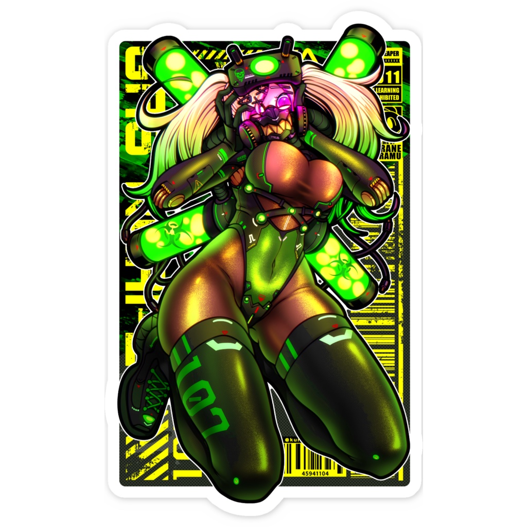 GAS REAPER-B スマホステッカー