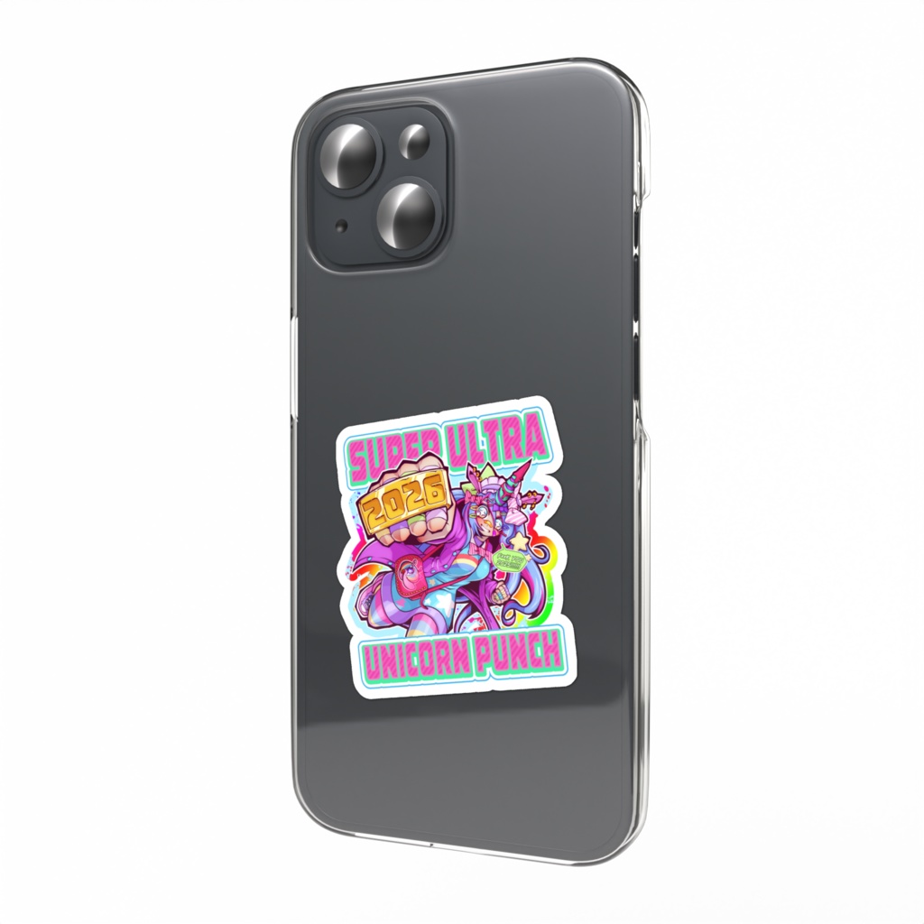 SUPER ULTRA UNICORN PUNCH!!!!!!! スマホステッカー