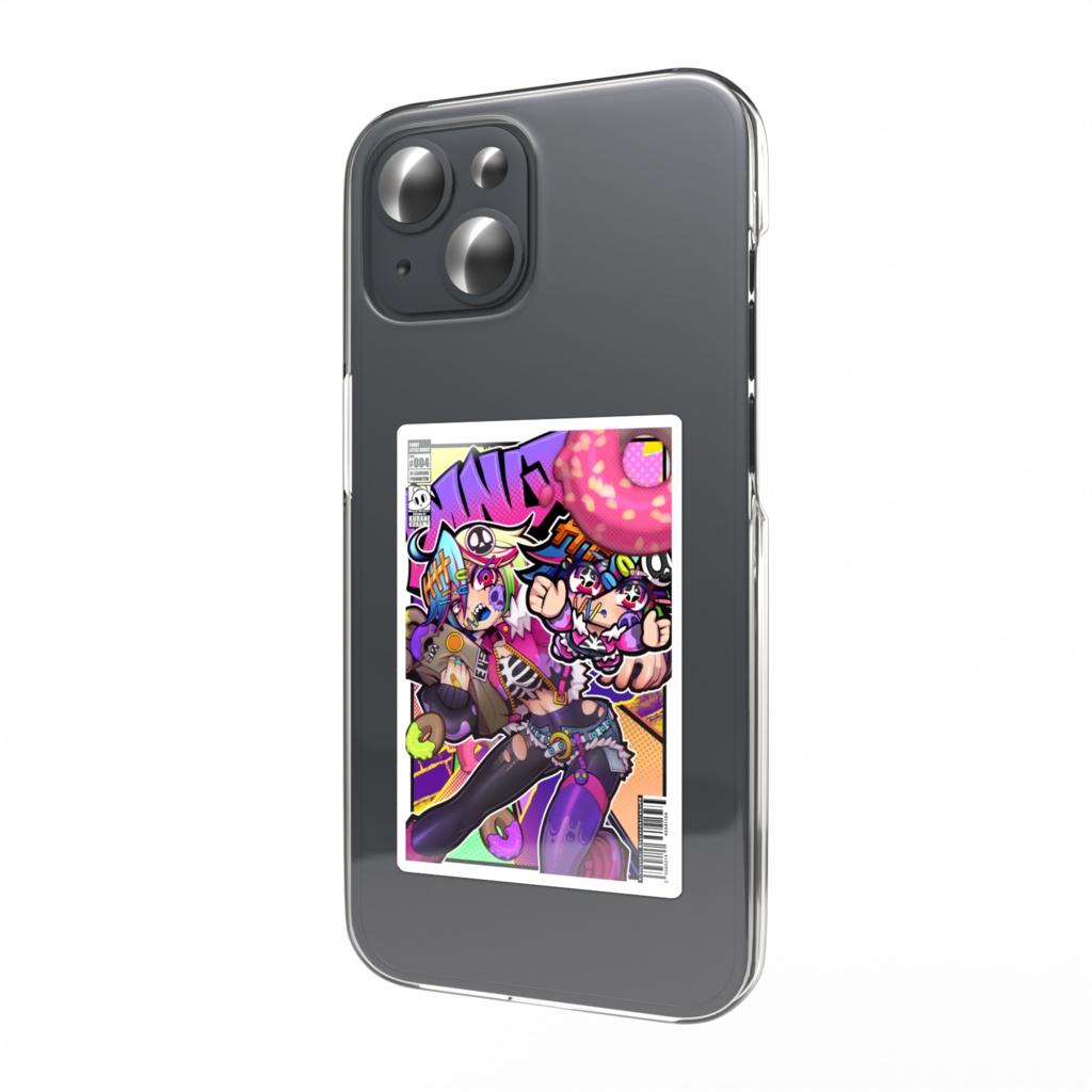 FUNKY LITTLE DONUT スマホステッカー