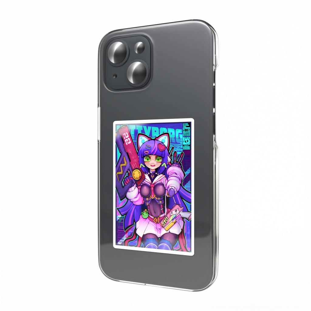 KITTYBORG OF CAT WAND CORP!! スマホステッカー