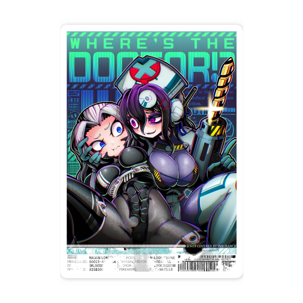 WHERE’S THE DOCTOR!? スマホステッカー