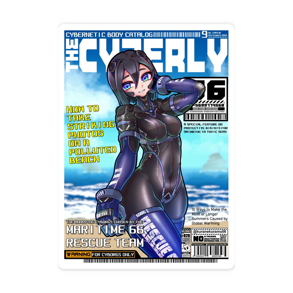 THE CYBERLY スマホステッカー