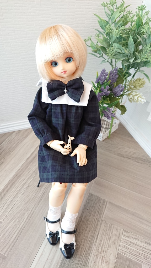 MSDサイズ ワンピース Gチェック