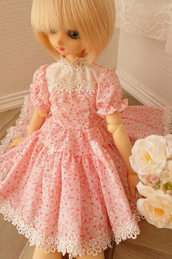 MSD ワンピース 小花p