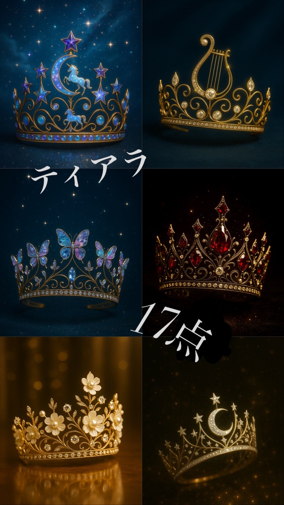 ティアラ　17点　ファンタジー素材