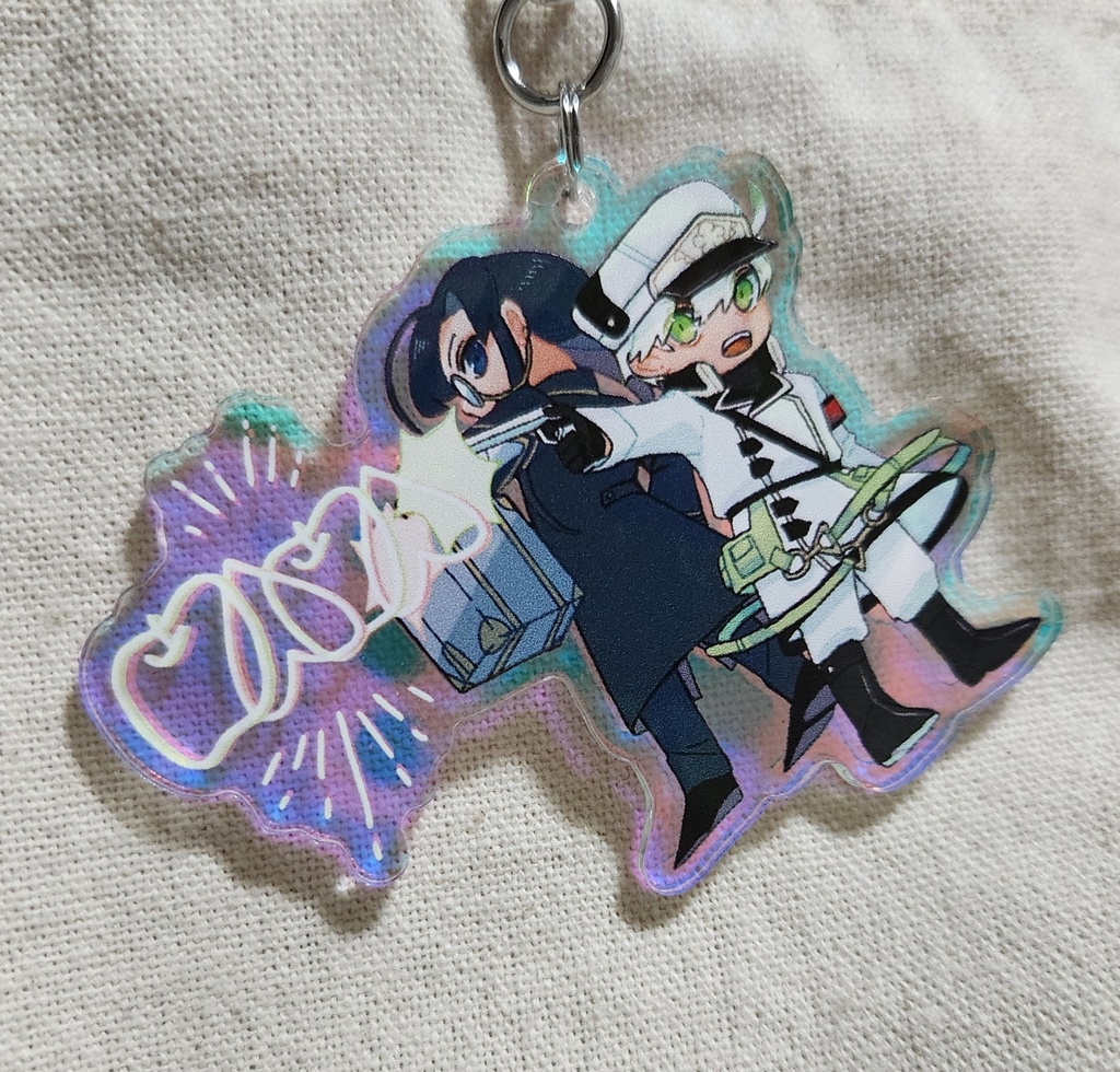 鳥取&岡山　オーロラアクリルキーホルダー