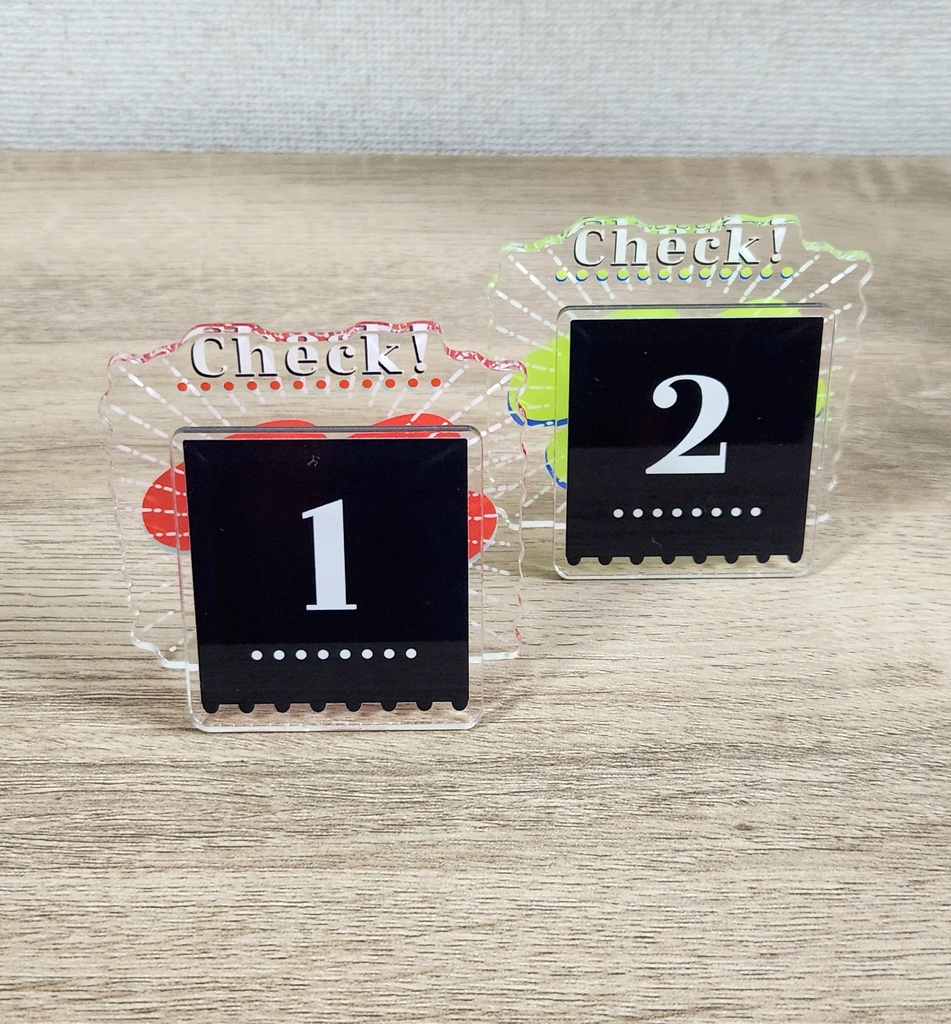 鑑識プレート風メモスタンドセット