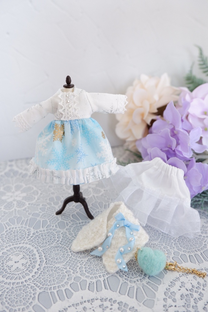 冬のお出かけスノードレスワンピースセット ②