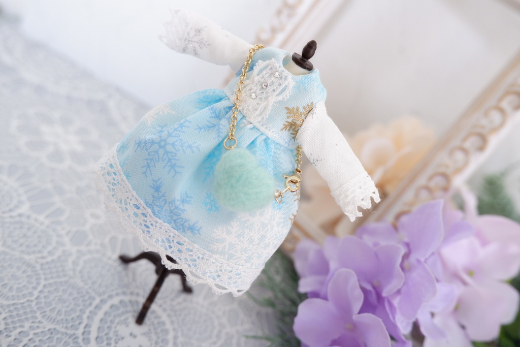 冬のお出かけスノードレスワンピースセット ①