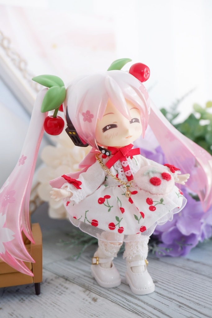 ♡送料無料♡さくらんぼワンピースセット ブラック