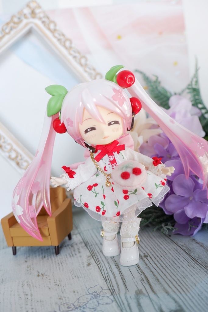 ♡送料無料♡さくらんぼワンピースセット ブラック