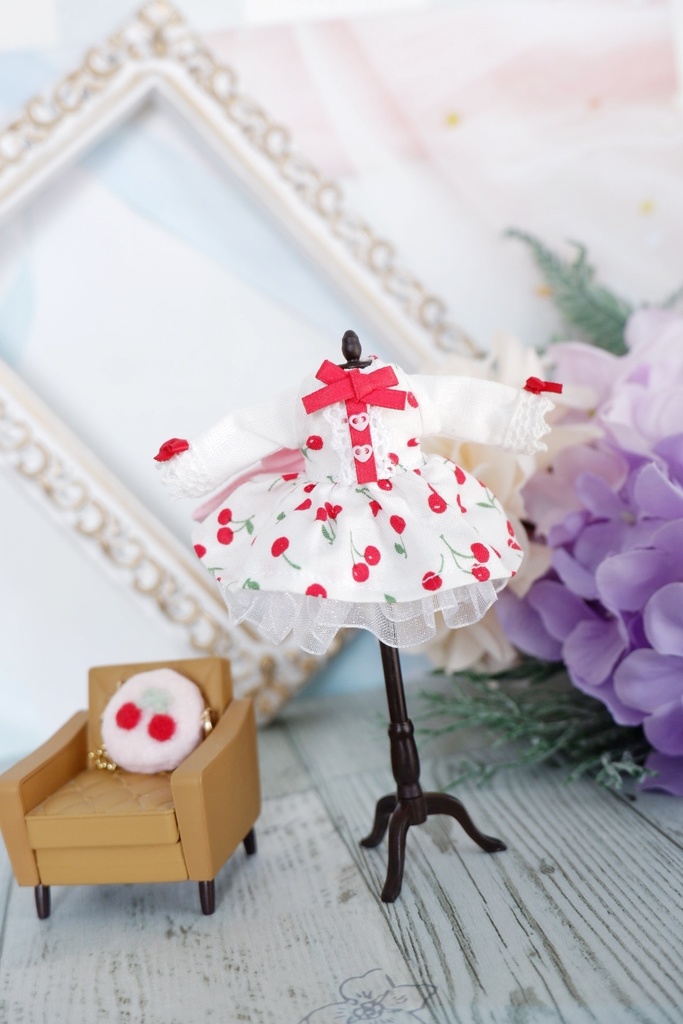 ♡送料無料♡さくらんぼワンピースセット ホワイト