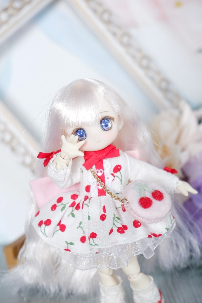 ♡送料無料♡さくらんぼワンピースセット ホワイト