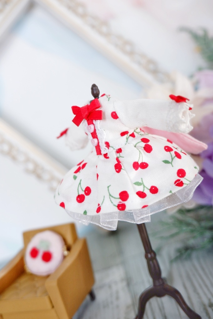 ♡送料無料♡さくらんぼワンピースセット ホワイト