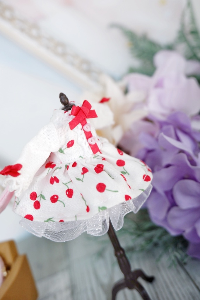 ♡送料無料♡さくらんぼワンピースセット ホワイト