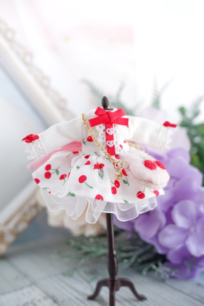 ♡送料無料♡さくらんぼワンピースセット ホワイト