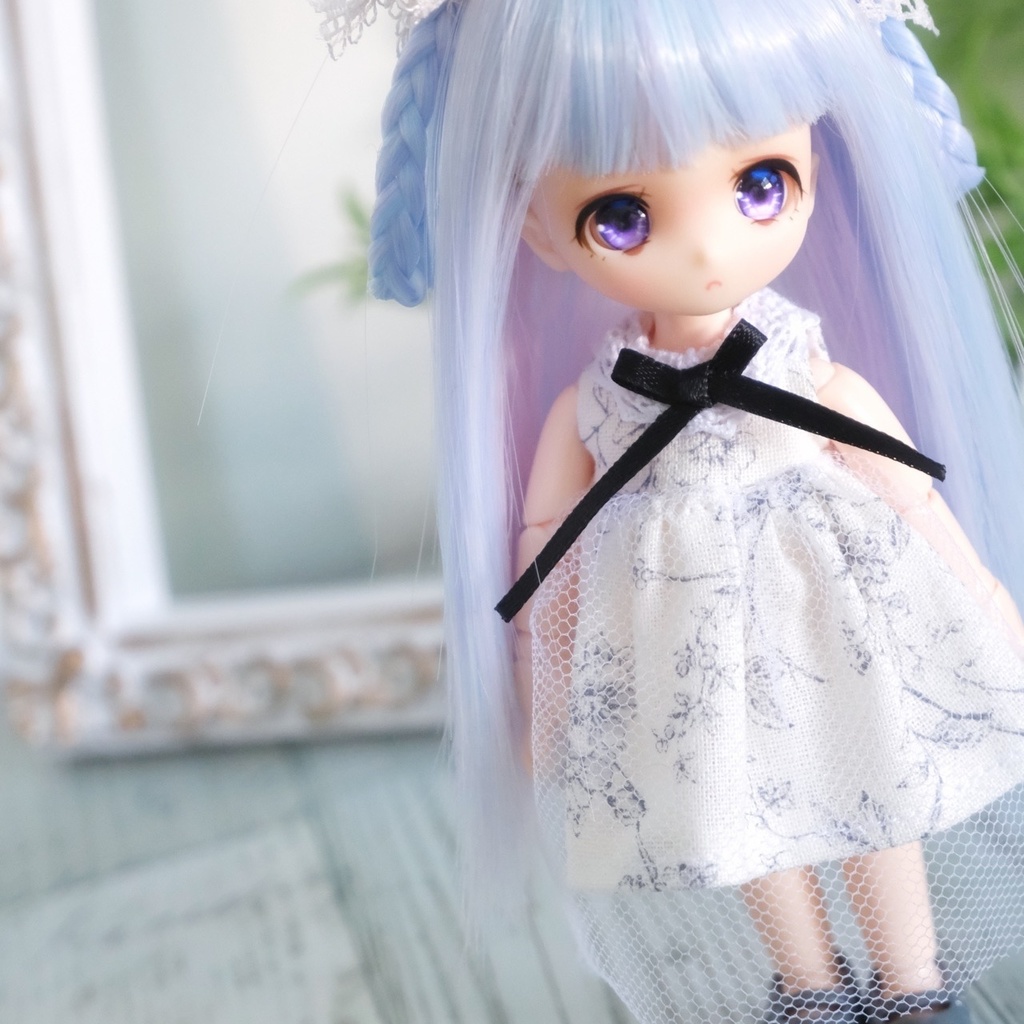 チュールワンピース