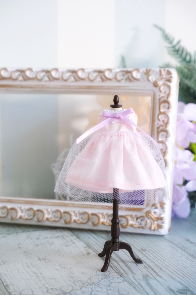 チュールワンピース