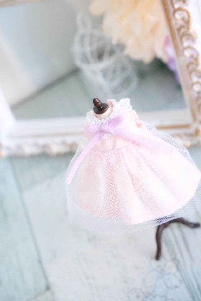 チュールワンピース