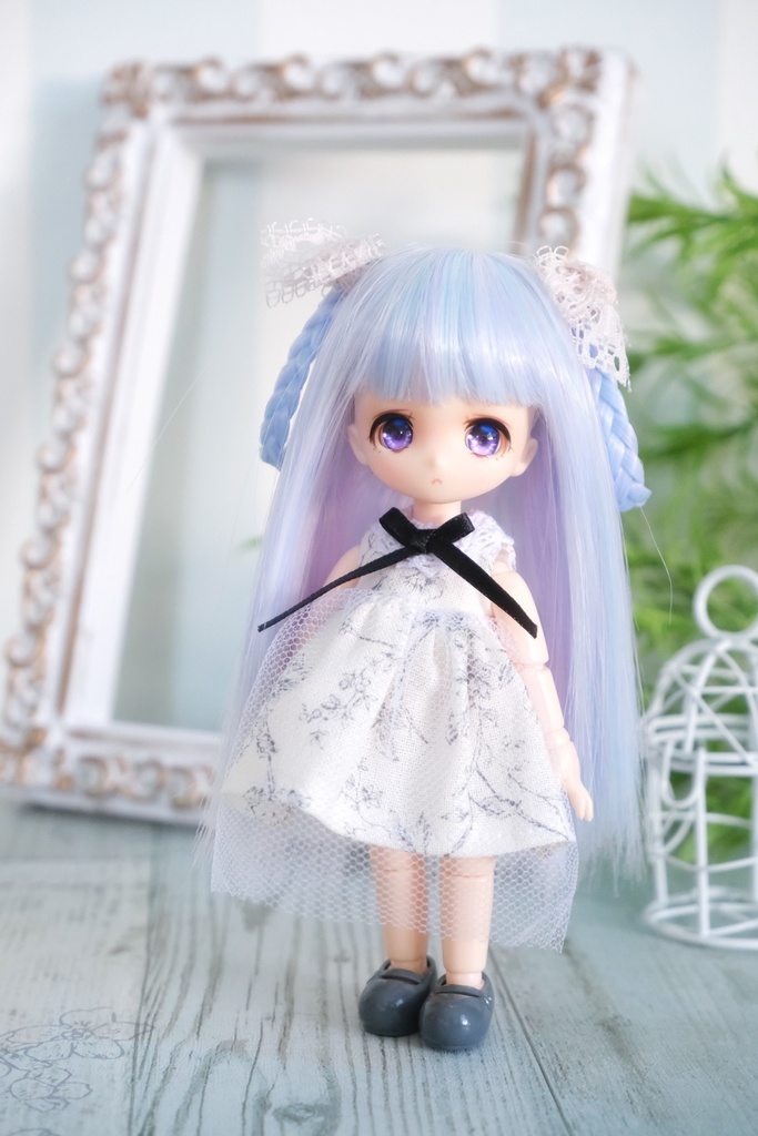 チュールワンピース