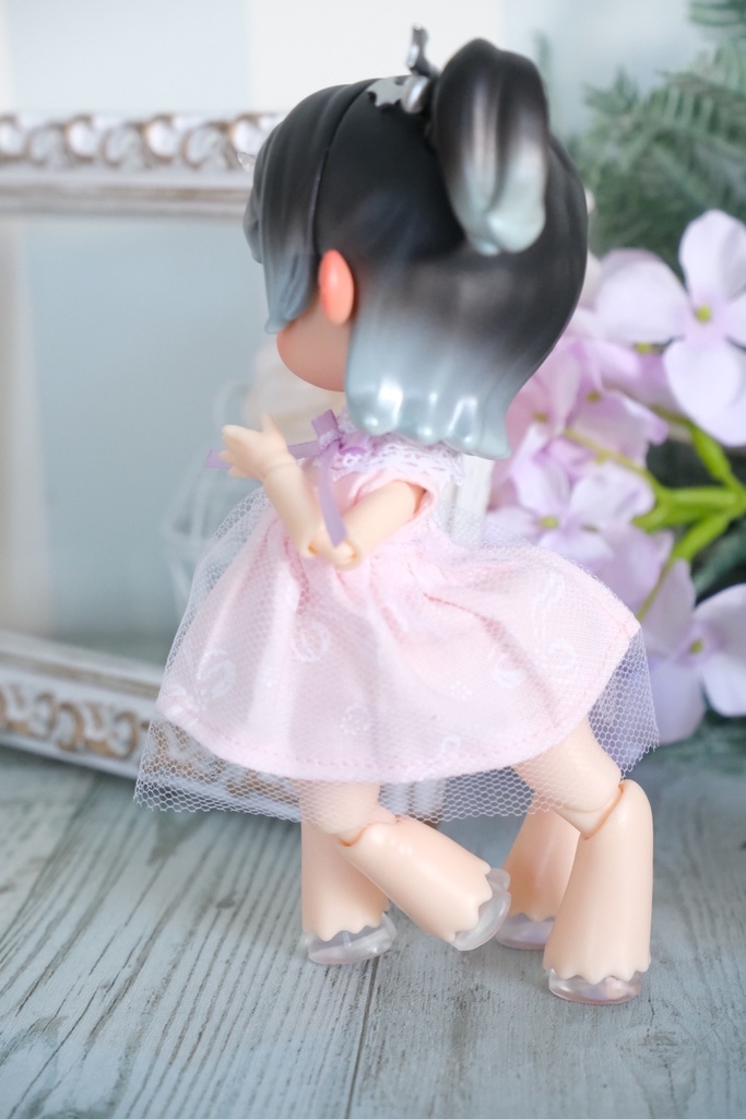 チュールワンピース