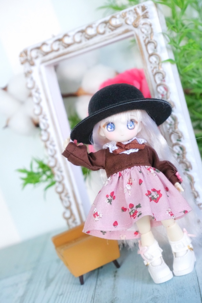 うさぎさんワンピース ベージュ