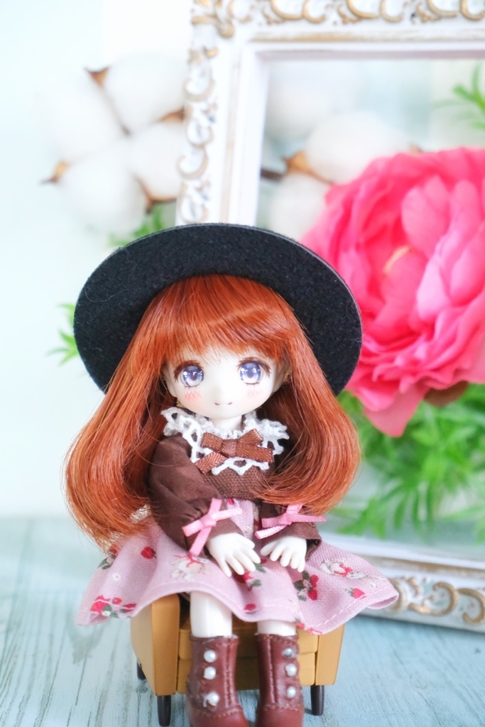 うさぎさんワンピース ベージュ