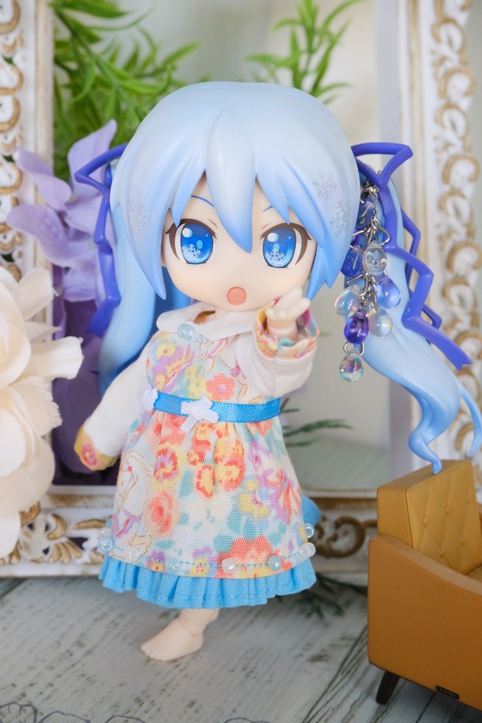 お花畑なワンピース