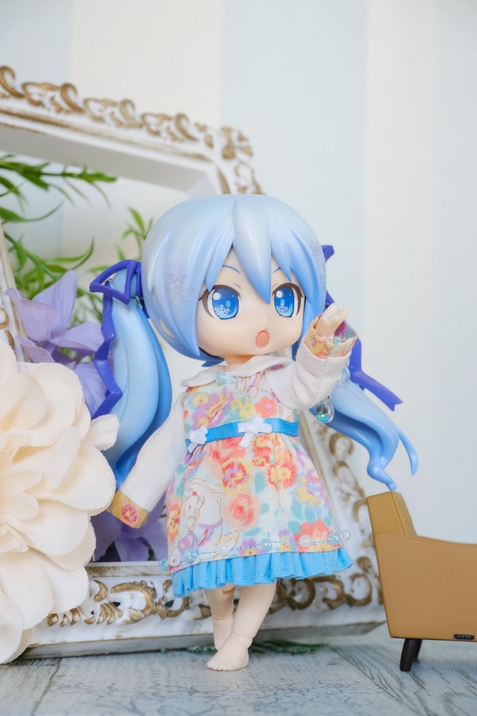 お花畑なワンピース