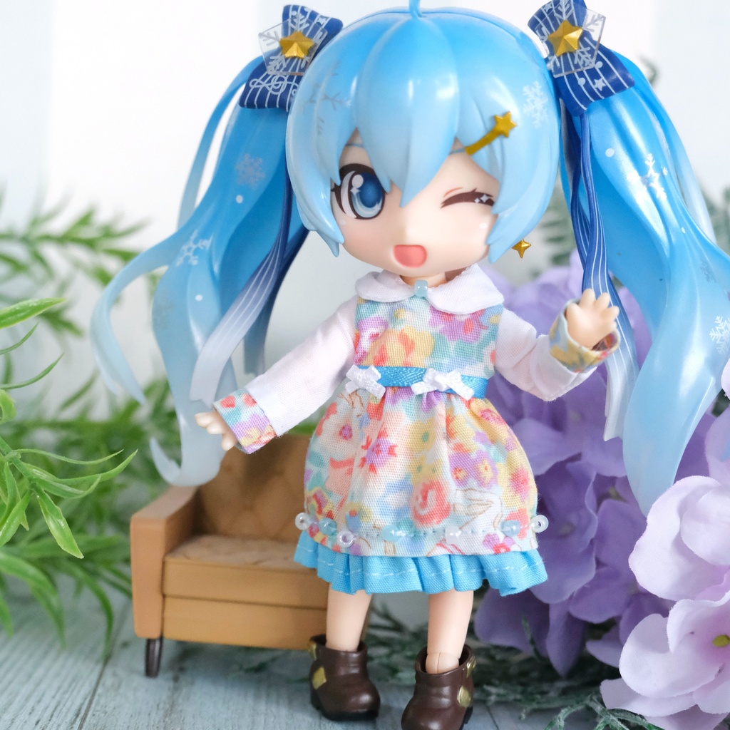 お花畑なワンピース