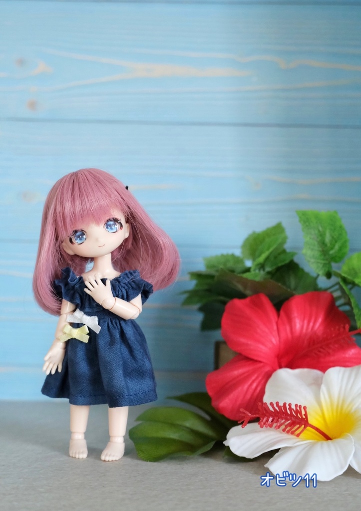 オフショルダーワンピース&ポシェット とこなつ