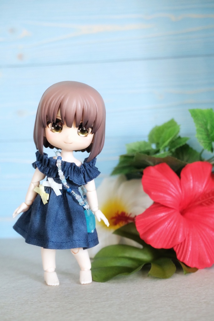 オフショルダーワンピース&ポシェット とこなつ