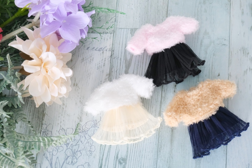 ゆるふわニットコーデ