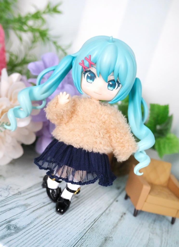 ゆるふわニットコーデ