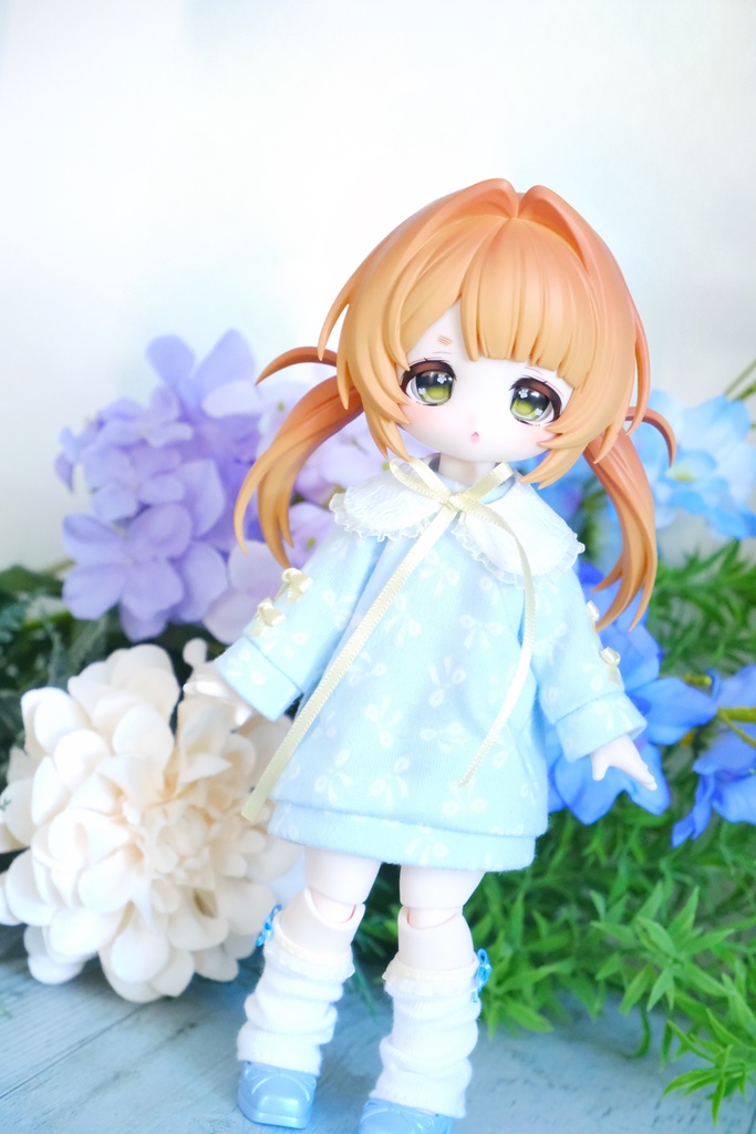 【1/6サイズ 】 3点セット🎀小さなリボンのワンピースセット ボニバニ6