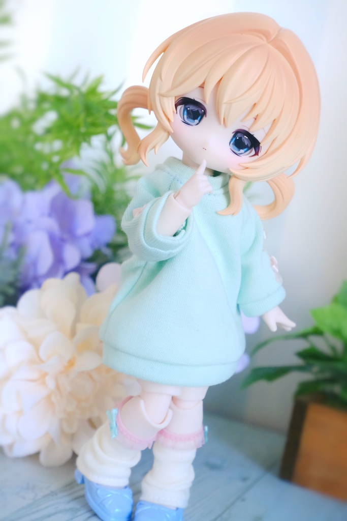 近日中販売開始【1/6サイズ 】 3点セット🎀小さなリボンのミントワンピース