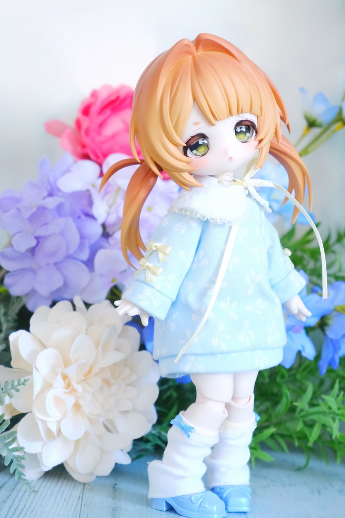 【1/6サイズ 】 3点セット🎀小さなリボンのワンピースセット ボニバニ6
