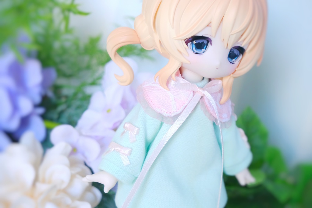 近日中販売開始【1/6サイズ 】 3点セット🎀小さなリボンのミントワンピース