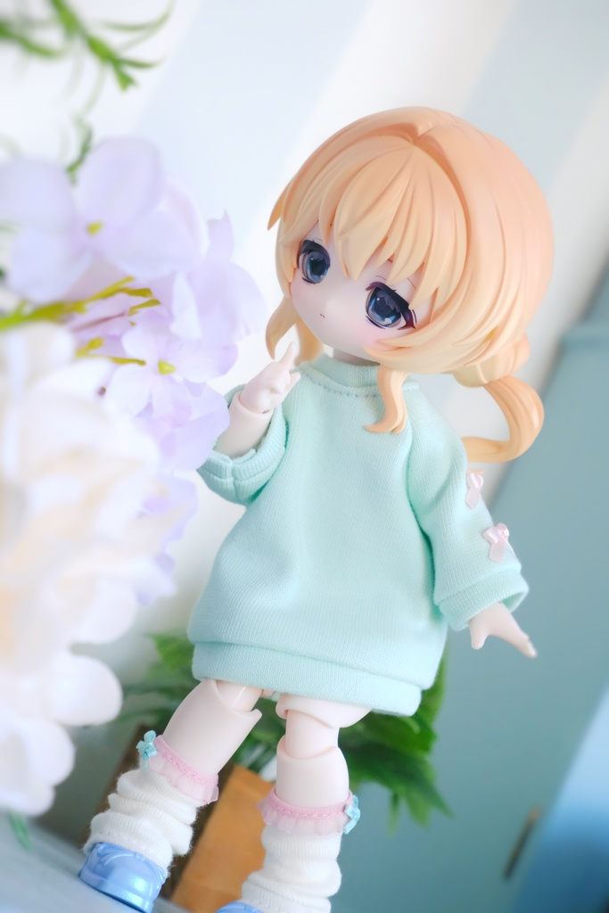 近日中販売開始【1/6サイズ 】 3点セット🎀小さなリボンのミントワンピース
