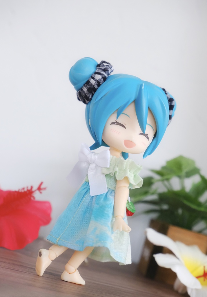 オフショルダーワンピース クリームソーダver.