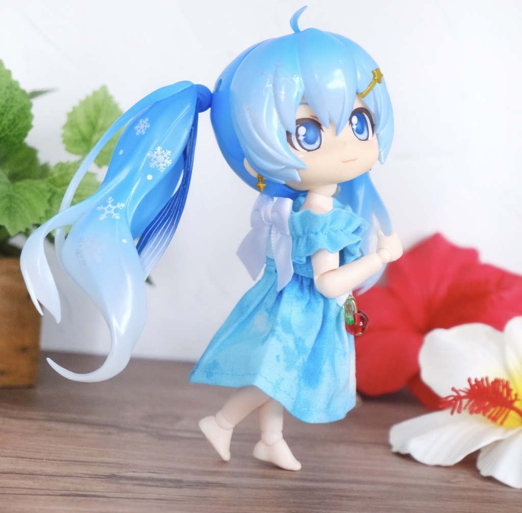オフショルダーワンピース クリームソーダver.