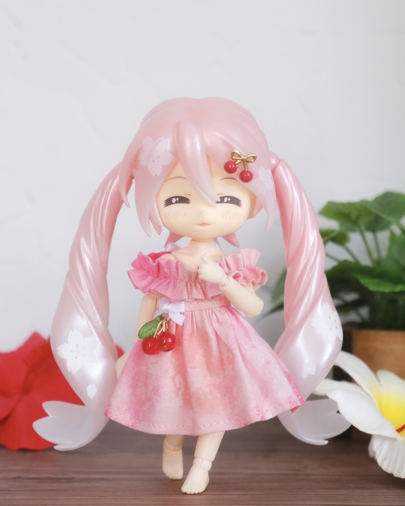オフショルダーワンピース クリームソーダver.