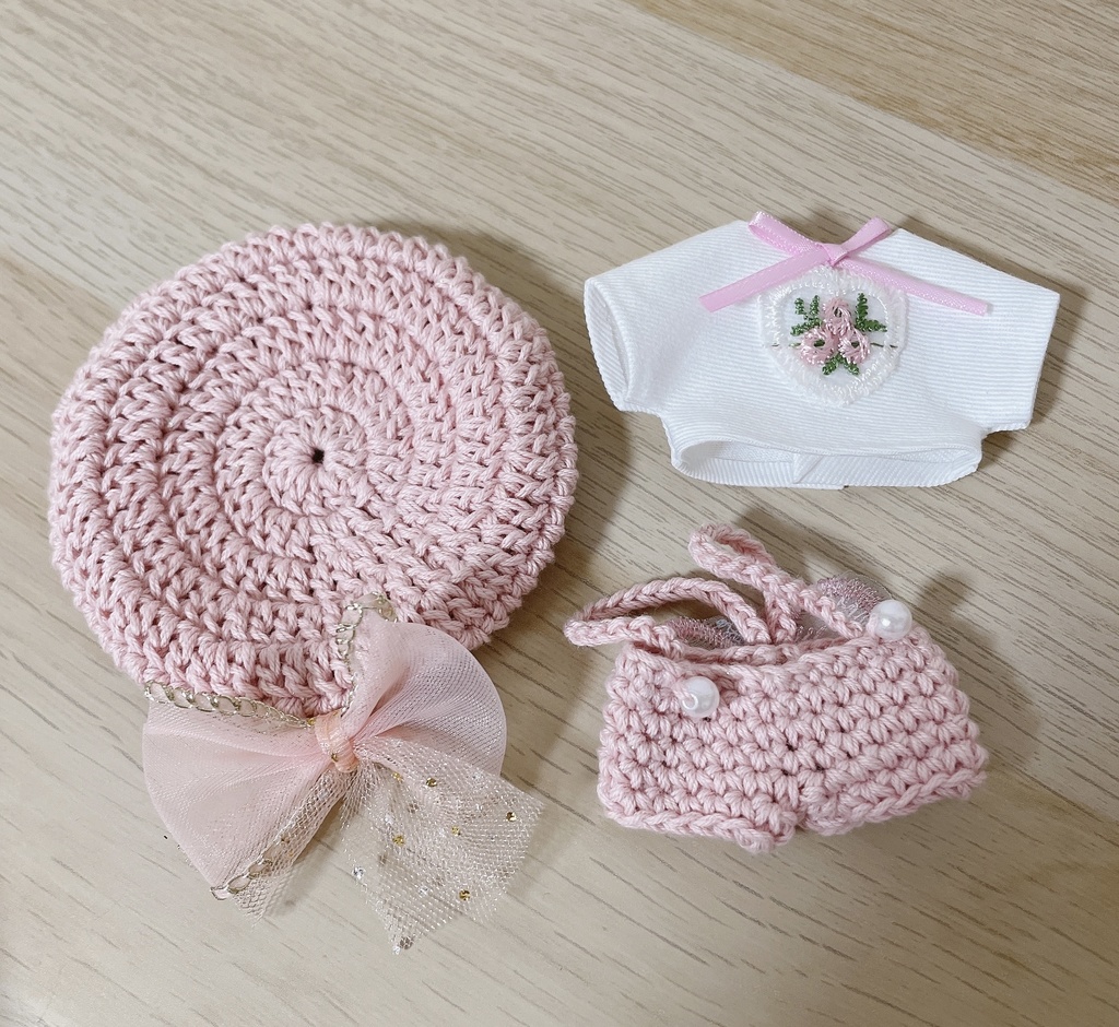 【10㎝ぬい用】妖精ピンク