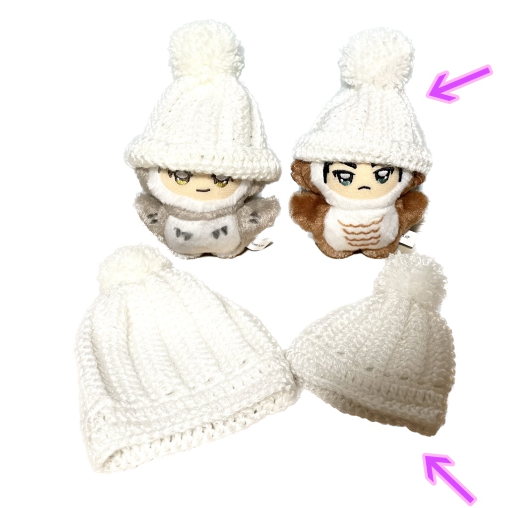 ニット帽【10cmぬい、ちみけもぬい】