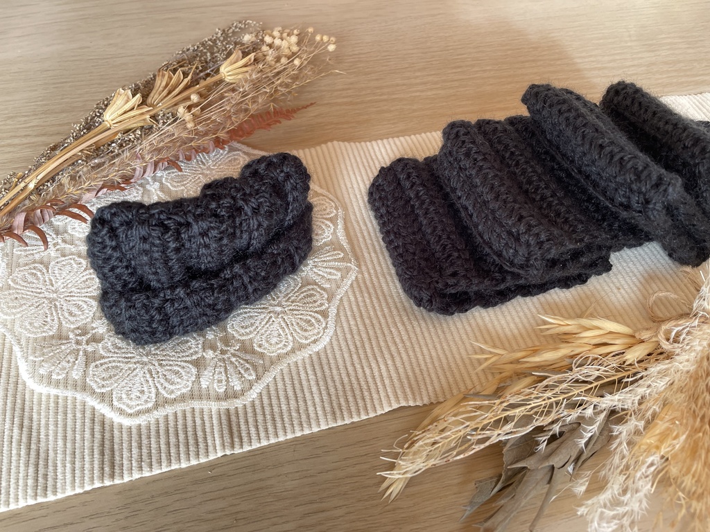 黒猫ニット帽【10cmぬい用】